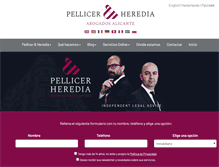 Tablet Screenshot of pellicerheredia.com